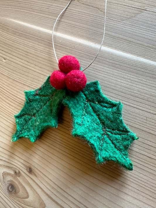Holly Leaf Ornament